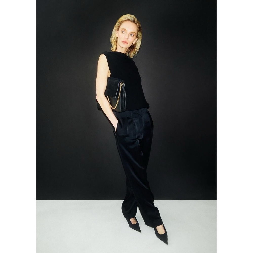 NWT The Row Satin Crepe Firth Pants size 6